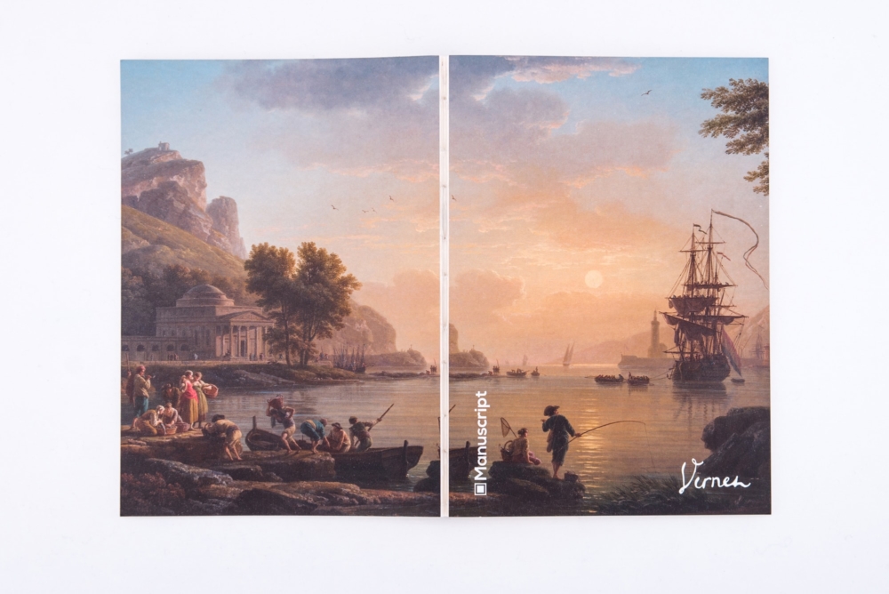 Купить sketchbook А5 Vernet 1773 с картиной «Пейзаж на закате»