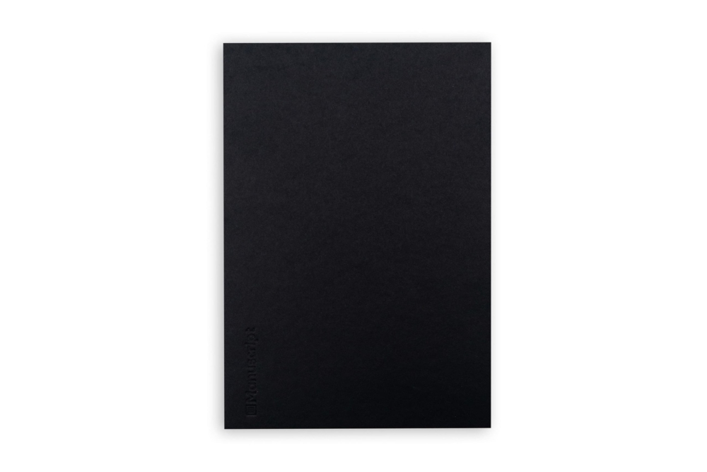Купить черный блокнот А5 Manuscript – 1_Black Front