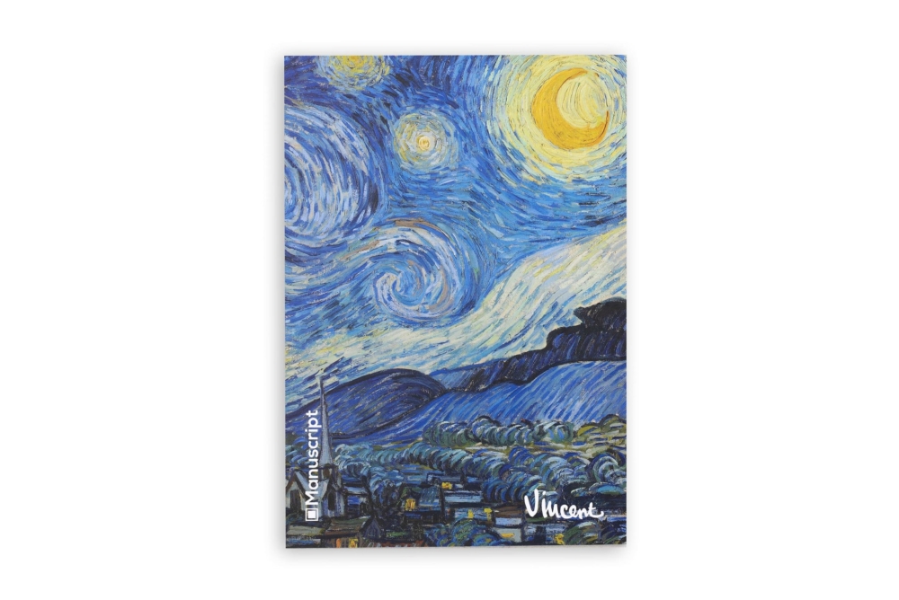 Купить блокнот для набросков А5 Van Gogh 1889 S с картиной «Звездная Ночь» – 1_VanGogh1889S Front
